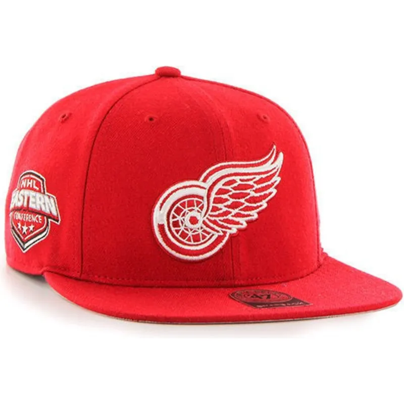 cap-plata-red-snapback-de-detroit-red-wings-nhl-de-47-brand
