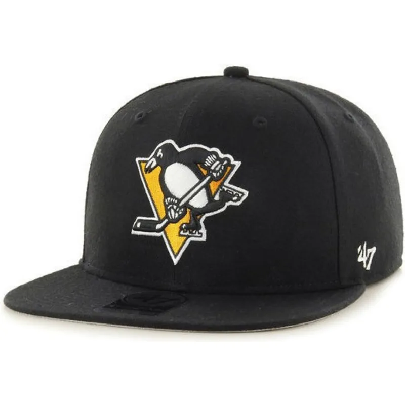 epci-plata-negru-snapback-de-pittsburgh-penguins-nhl-de-47-brand