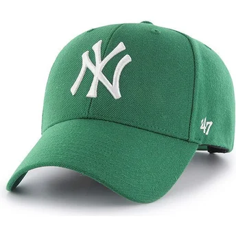 Cap curbată green snapback de New York Yankees MLB de 47 Brand