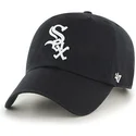 chicago-white-sox-mlb-clean-up-cap-von-47-brand-in-schwarz-mit-gebogenem-schirm