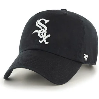 Casquette courbée noire Chicago White Sox MLB Clean Up 47 Brand