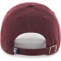 casquette-courbee-grenat-avec-logo-noire-new-york-yankees-mlb-clean-up-47-brand