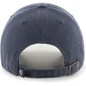 cappellino-curva-grigio-denim-di-new-york-yankees-mlb-clean-up-di-47-brand