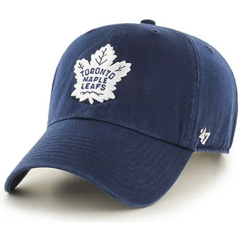 Marinblå kurvad keps Toronto Maple Leafs NHL Clean Up från 47 Brand