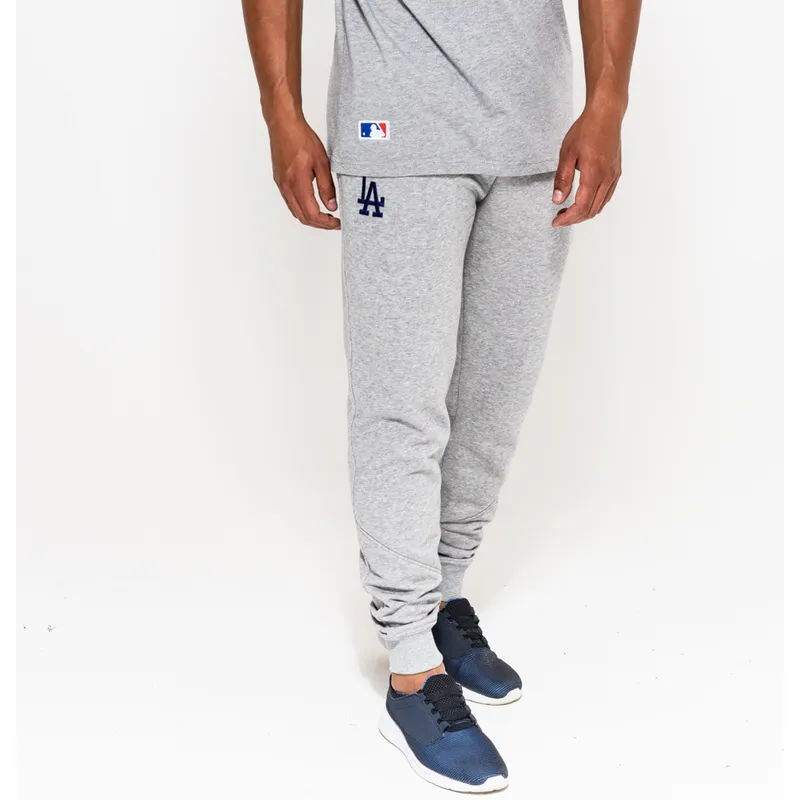 pantaloni-pantalon-lung-gri-track-pant-de-los-angeles-dodgers-mlb-de-new-era