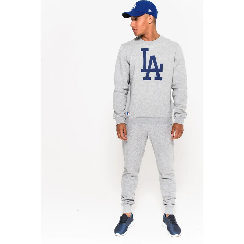 pantaloni-pantalon-lung-gri-track-pant-de-los-angeles-dodgers-mlb-de-new-era