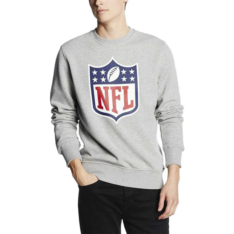hanorace-fara-gluga-gri-crew-neck-de-nfl-de-new-era