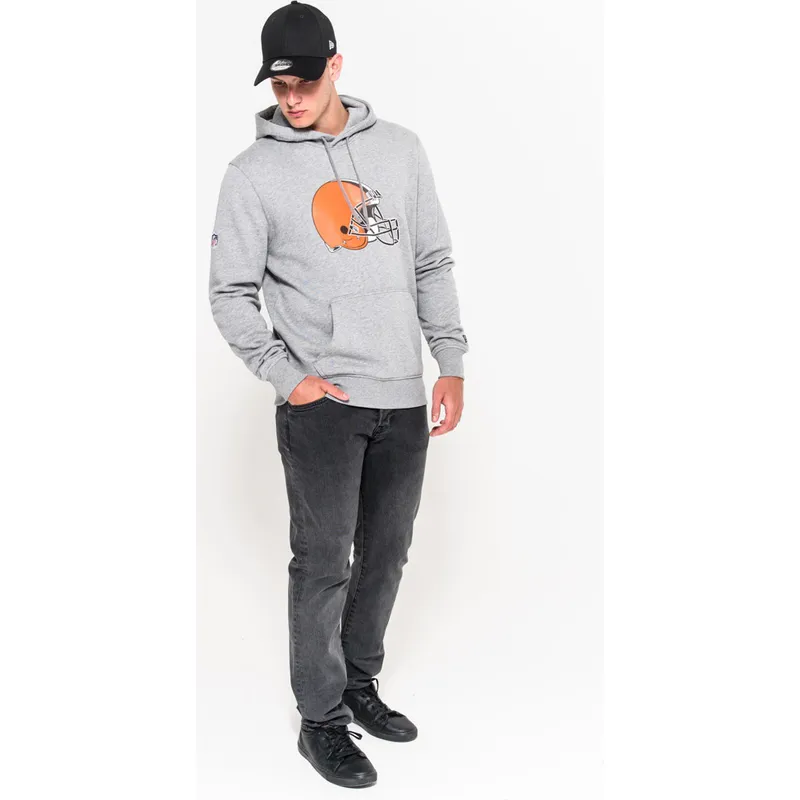 hanorace-cu-gluga-gri-pullover-hoodie-de-cleveland-browns-nfl-de-new-era