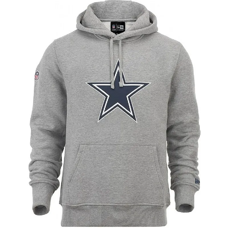 Sudadera con capucha gris Pullover Hoodie de Dallas Cowboys NFL de