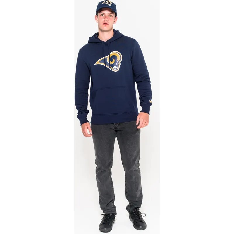 hanorace-cu-gluga-albastru-pullover-hoodie-de-los-angeles-rams-nfl-de-new-era