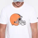 tricouri-maneca-scurta-alb-de-cleveland-browns-nfl-de-new-era