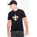 tricouri-maneca-scurta-negru-de-new-orleans-saints-nfl-de-new-era