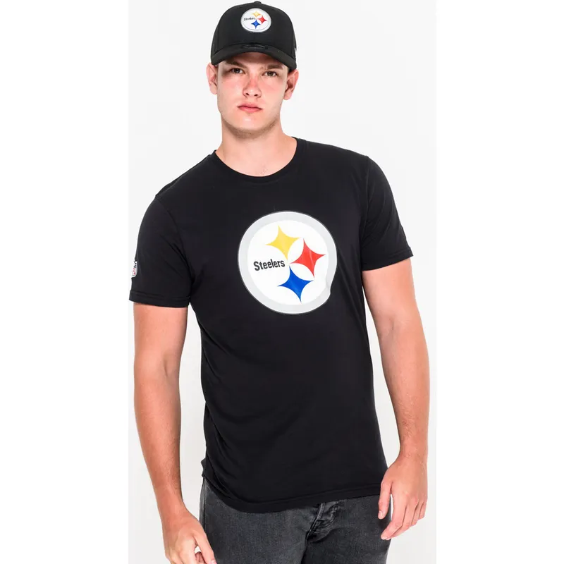 tricouri-maneca-scurta-negru-de-pittsburgh-steelers-nfl-de-new-era