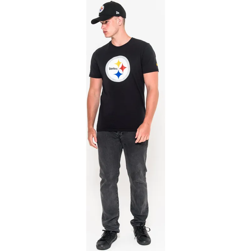 tricouri-maneca-scurta-negru-de-pittsburgh-steelers-nfl-de-new-era