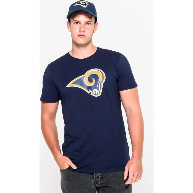 tricouri-maneca-scurta-albastru-de-los-angeles-rams-nfl-de-new-era