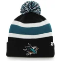 caciuli-pompon-negru-de-san-jose-sharks-nhl-de-47-brand