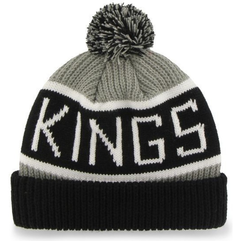 47-brand-los-angeles-kings-nhl-calgary-grey-beanie-with-pompom