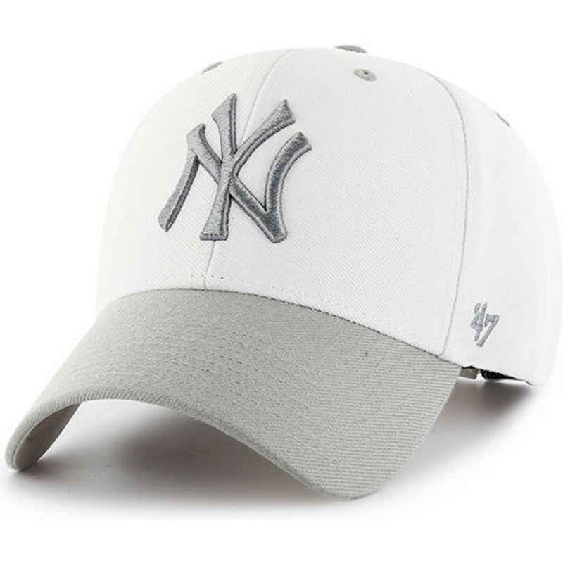 47-brand-curved-brim-new-york-yankees-mlb-audible-2-tone-mvp-white-cap