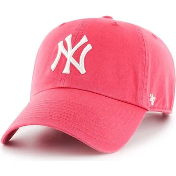 Șepci curbată roz reglabilă chicle de New York Yankees MLB de 47 Brand