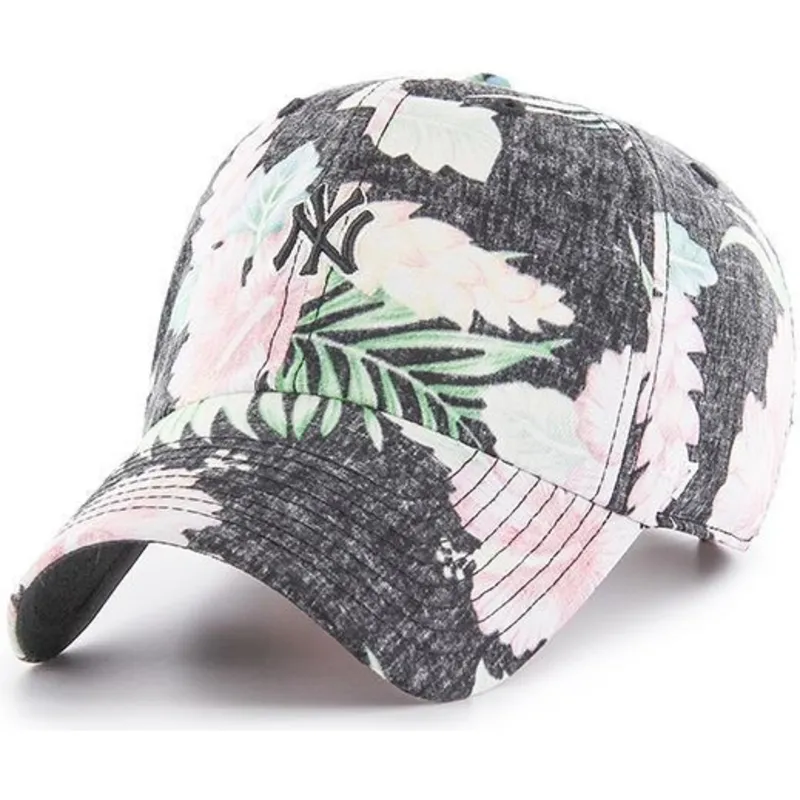 epci-curbata-gri-reglabila-estampado-floral-de-new-york-yankees-mlb-de-47-brand