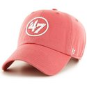 47-brand-curved-brim-47-logo-clean-up-red-cap