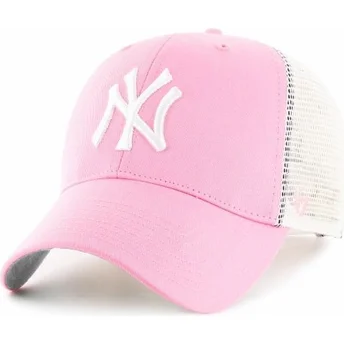 Trucker-keps rosa New York Yankees MLB från 47 Brand