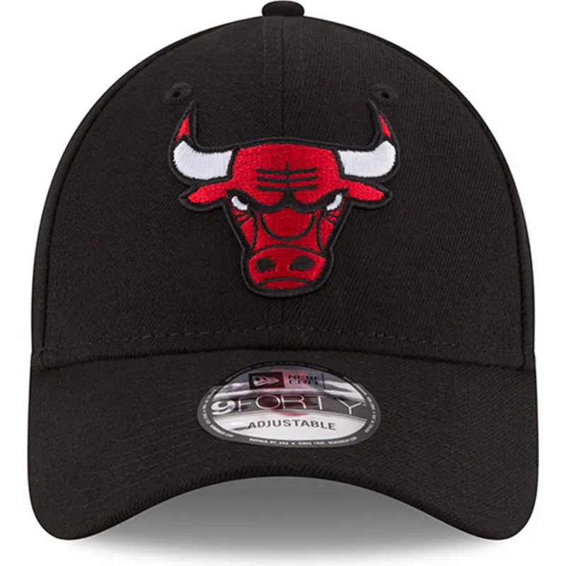 cappellino-curvo-nero-regolabile-9forty-the-league-di-chicago-bulls-nba-di-new-era