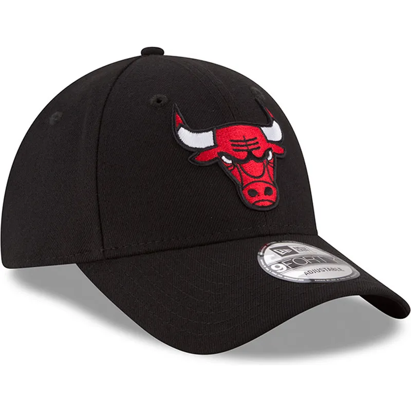 cappellino-curvo-nero-regolabile-9forty-the-league-di-chicago-bulls-nba-di-new-era