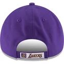 9forty-the-league-los-angeles-lakers-nba-violette-verstellbare-kappe-mit-gebogenem-schirm-von-new-era