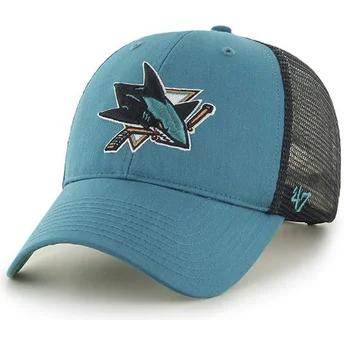 casquette-trucker-verte-san-jose-sharks-nhl-mvp-branson-47-brand