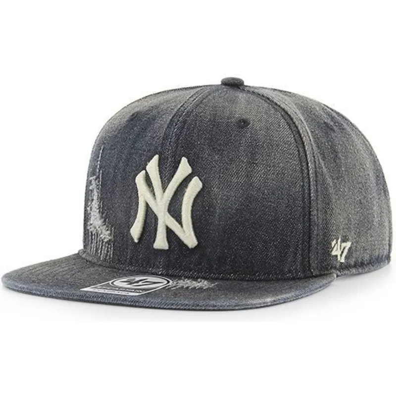 epci-plata-negru-snapback-vaquero-de-new-york-yankees-mlb-de-47-brand