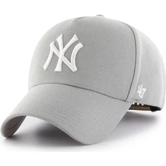 Șepci curbată gri snapback de New York Yankees MLB de 47 Brand