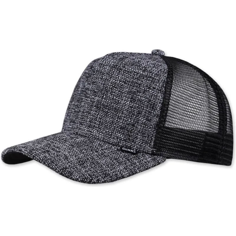 epci-curbata-negru-snapback-jaspeada-colored-linen-de-djinns