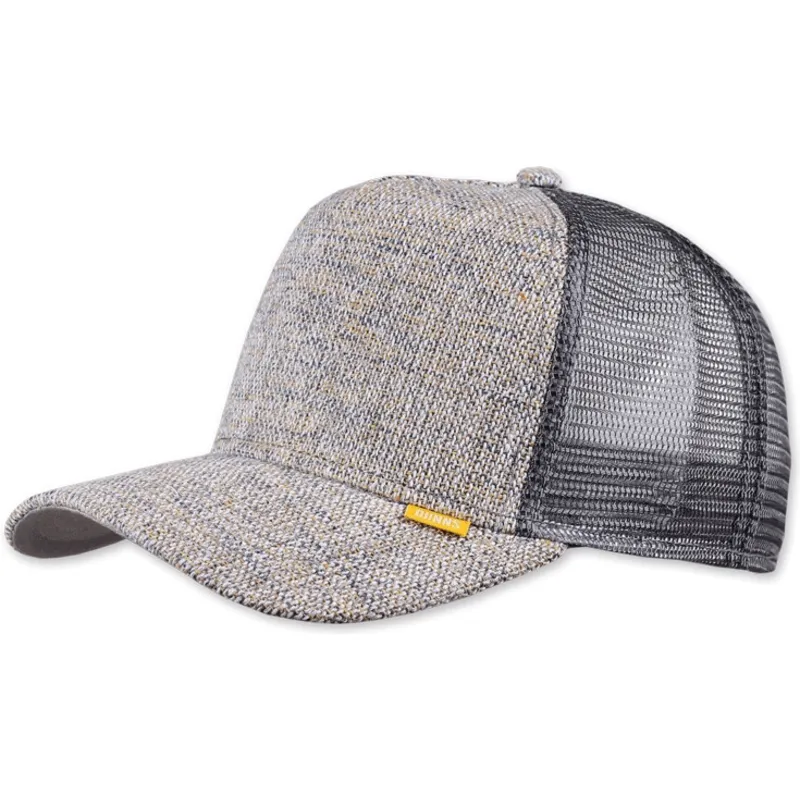 epci-curbata-gri-snapback-jaspeada-colored-linen-de-djinns