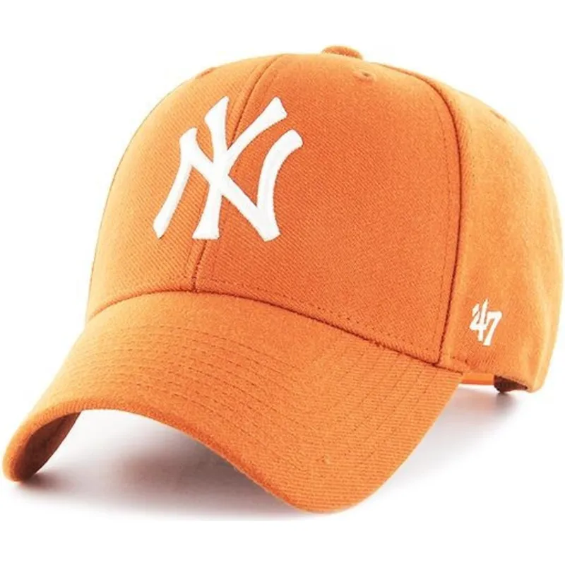 epci-curbata-portocaliu-snapback-de-new-york-yankees-mlb-de-47-brand