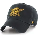 casquette-courbee-noire-avec-logo-pirate-pittsburgh-pirates-mlb-clean-up-47-brand