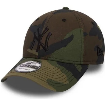 Șepci curbată camuflaj bandă reglabilă 9FORTY Essential de New York Yankees MLB de New Era