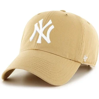 Șepci curbată maro reglabilă de New York Yankees MLB de 47 Brand