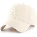 krokt-keps-kram-med-kram-logotyp-av-new-york-yankees-mlb-clean-up-fran-47-brand
