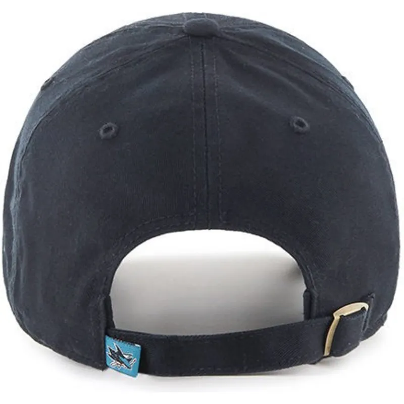 svart-bojd-keps-san-jose-sharks-nhl-clean-up-fran-47-brand