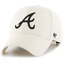 cap-curbata-cream-snapback-de-atlanta-braves-mlb-de-47-brand