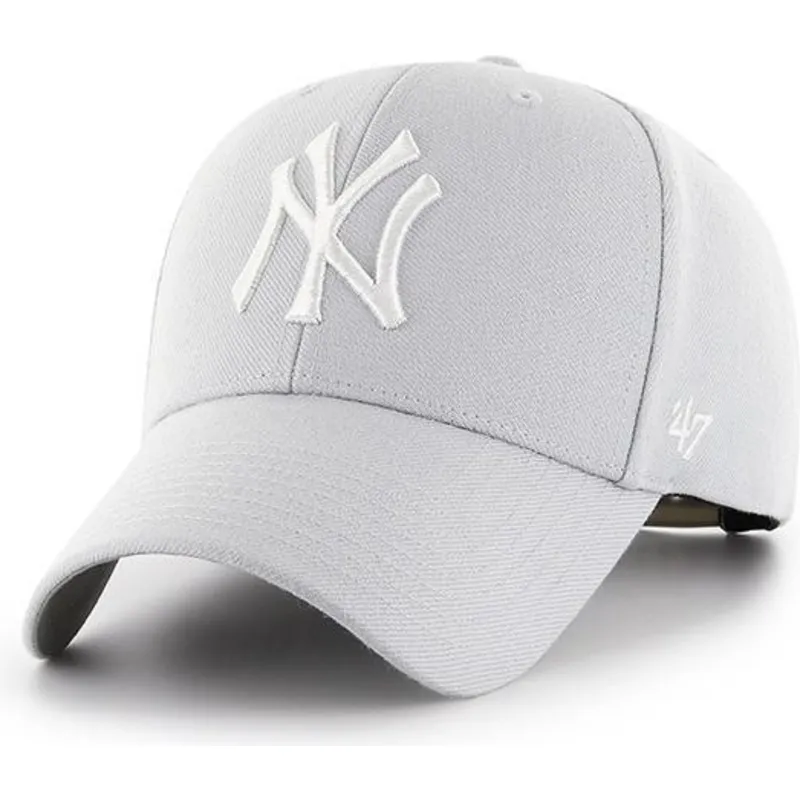 epci-curbata-gri-snapback-plata-de-new-york-yankees-mlb-de-47-brand