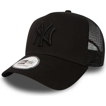 Șepci curbată negru snapback Clean A Frame de New York Yankees MLB de New Era
