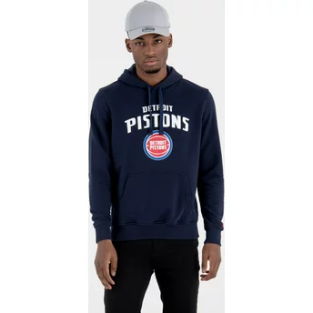 New Era Detroit Pistons NBA Navy Blue Pullover Hoody Sweatshirt