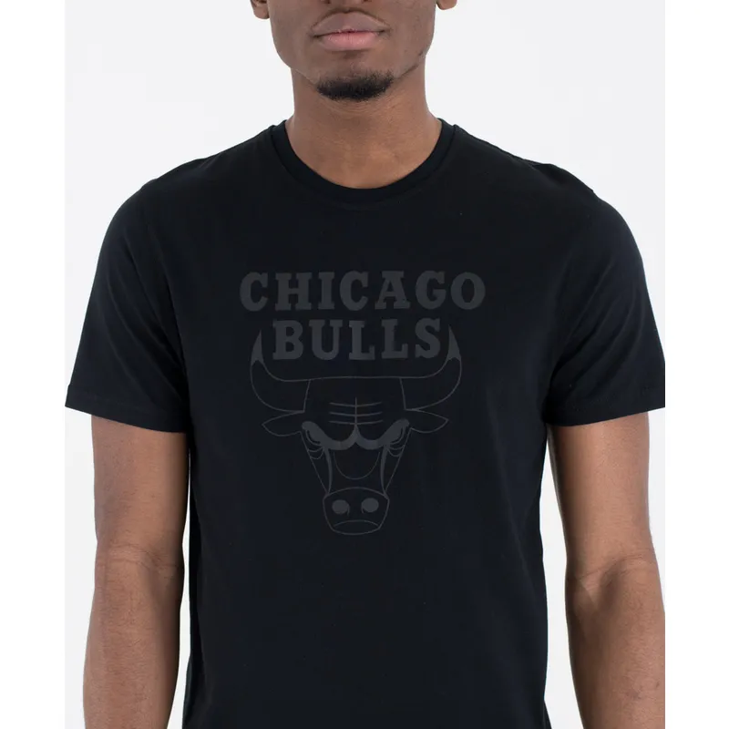 tricouri-maneca-scurta-negru-de-chicago-bulls-nba-de-new-era