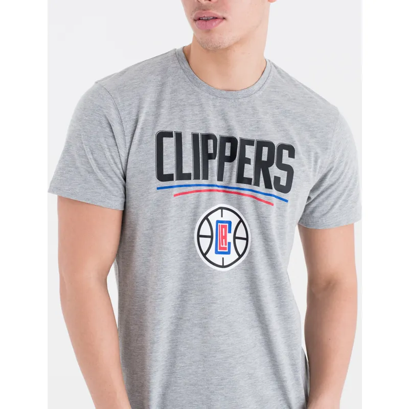 tricouri-maneca-scurta-gri-de-los-angeles-clippers-nba-de-new-era