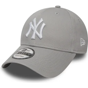 Șepci curbată gri bandă reglabilă 9FORTY Essential de New York Yankees MLB de New Era