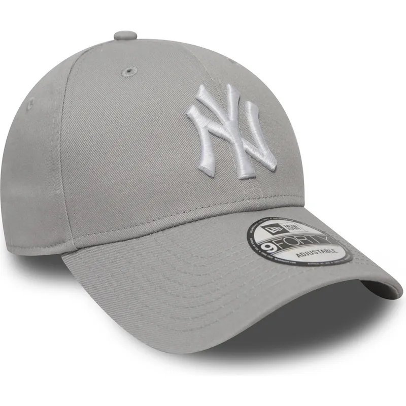 cappellino-grigio-regolabile-9forty-essential-new-york-yankees-mlb-di-new-era