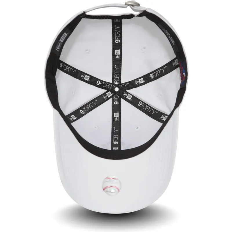 cappellino-bianco-regolabile-9forty-essential-dei-new-york-yankees-mlb-di-new-era