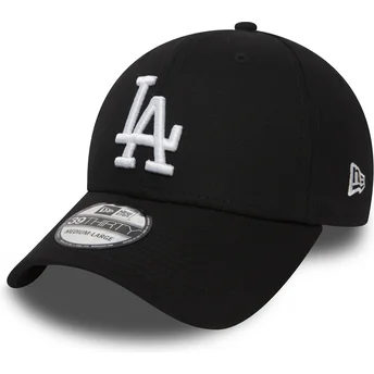 Svart böjd keps justerbar 39THIRTY Essential från Los Angeles Dodgers MLB av New Era